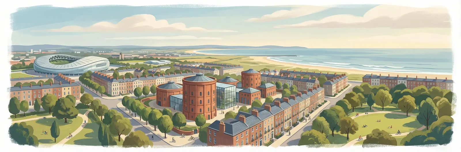 The Gasworks, Dublin 4 streetscape