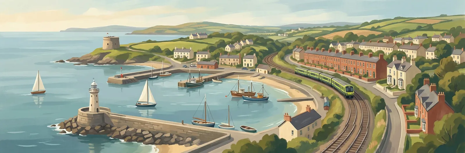 Bullock, Dún Laoghaire–Rathdown streetscape