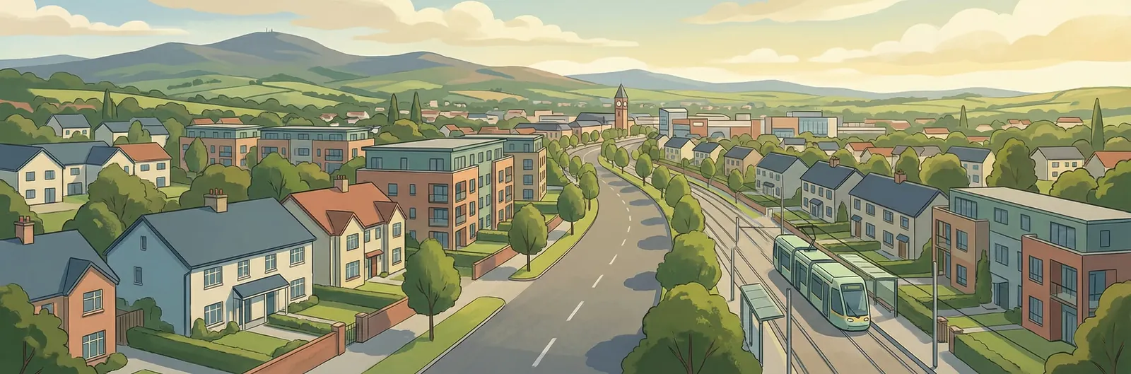 Kilmacud, Dún Laoghaire–Rathdown streetscape