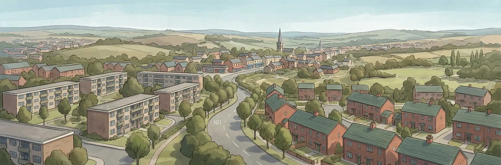 Stillorgan Park, Dún Laoghaire–Rathdown streetscape