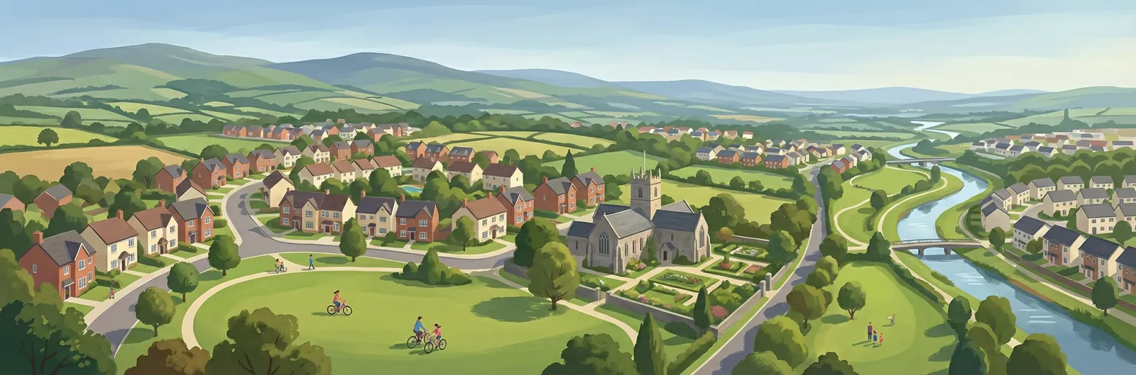 Finnstown Abbey, South Dublin streetscape