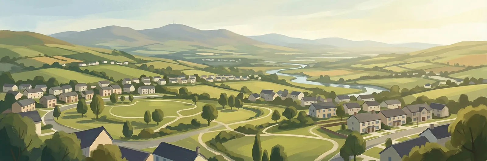 Glebe, South Dublin streetscape