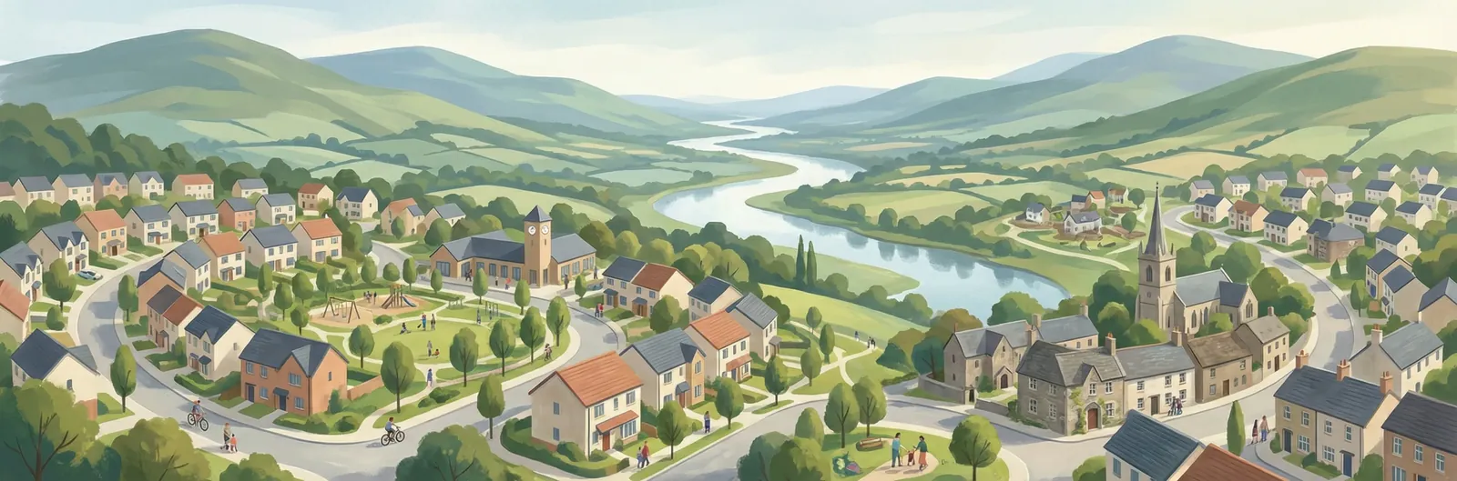 Teach Sagard, South Dublin streetscape