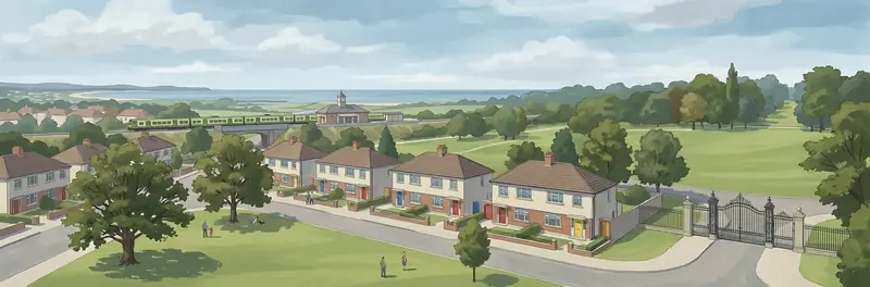 Raheny - Foxfield streetscape